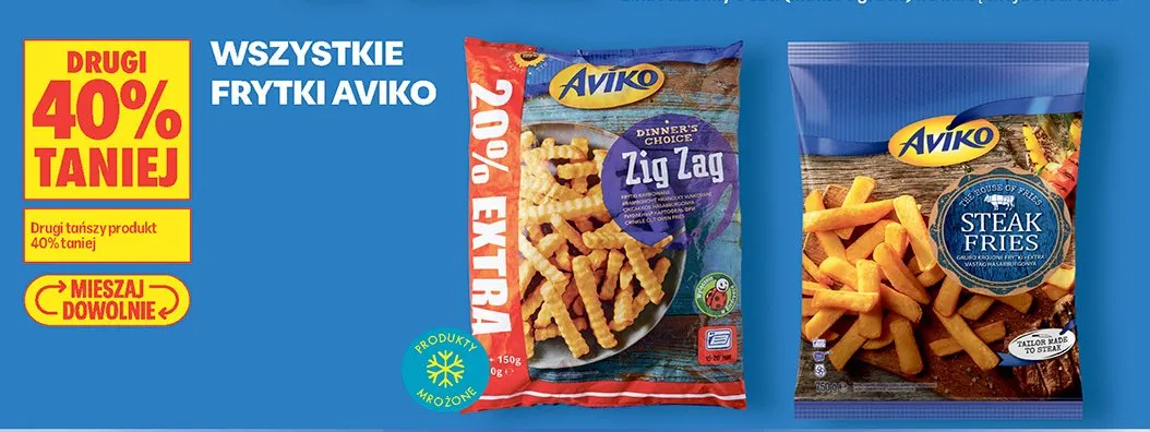 Frytki Aviko Zig Zag promocja w Biedronka