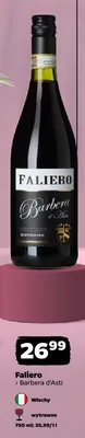 Wino czerwone wytrawne Faliero Barbera d'Asti promocja w Netto
