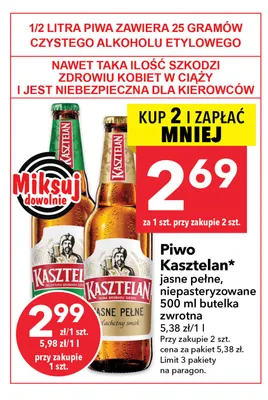 Piwo Kasztelan promocja w LEWIATAN