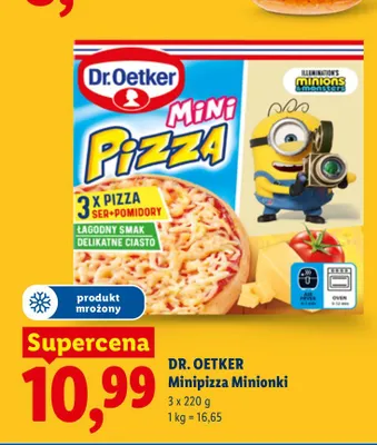 Minipizza Minionki Dr. Oetker 3-pak promocja w Lidl
