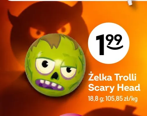 Żelka Trolli Scary Head promocja w Żabka