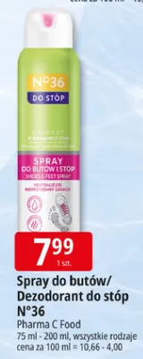 Spray do butów/Dezodorant do stóp N°36 promocja w Leclerc
