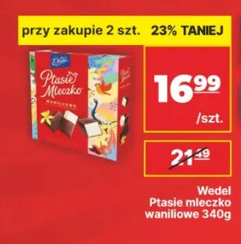 Ptasie mleczko waniliowe E.Wedel promocja w API Market