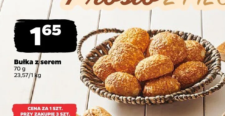 Bułka z serem promocja w Netto