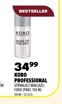Utrwalacz makijażu Fixer Spray Kobo Professional promocja w Drogerie Natura