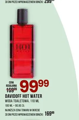 Woda toaletowa Davidoff Hot Water promocja w Drogerie Natura
