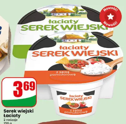 Serek wiejski z salsą pomidorową Łaciaty promocja w Dino