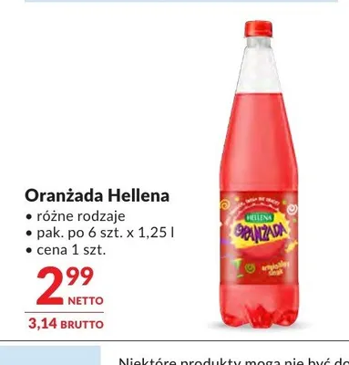 Oranżada Hellena oryginalny smak promocja w Makro