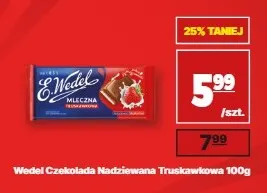 Czekolada nadziewana truskawkowa E.Wedel promocja w API Market