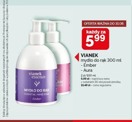 Mydło do rąk Vianek Ember promocja w Ziko Dermo