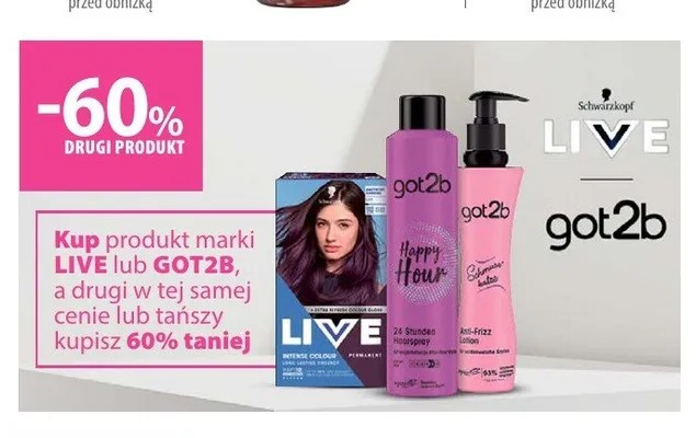 Lakier do włosów got2b Happy Hour promocja w Hebe