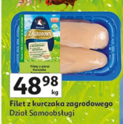 Filet z kurczaka zagrodowego Dział Samoobsługi promocja w Auchan
