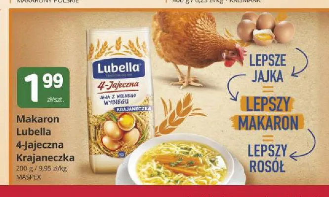 Makaron Lubella 4-Jajeczna Krajaneczka promocja w Marketvita