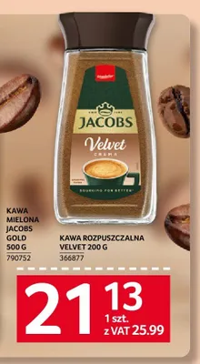 Kawa rozpuszczalna Jacobs Velvet Crema promocja w Selgros