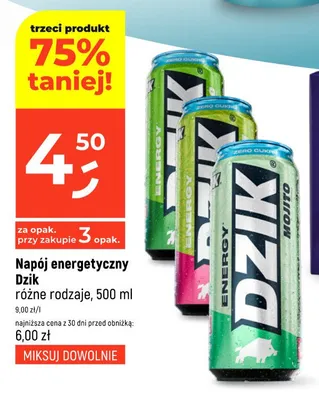 Napój energetyczny Dzik Grapefruit promocja w Dealz