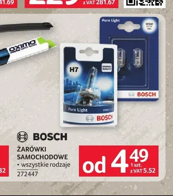 Żarówki samochodowe Bosch promocja w Selgros