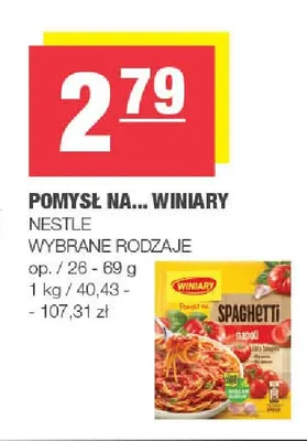 Pomysł na... Spaghetti napoli Winiary promocja w SPAR