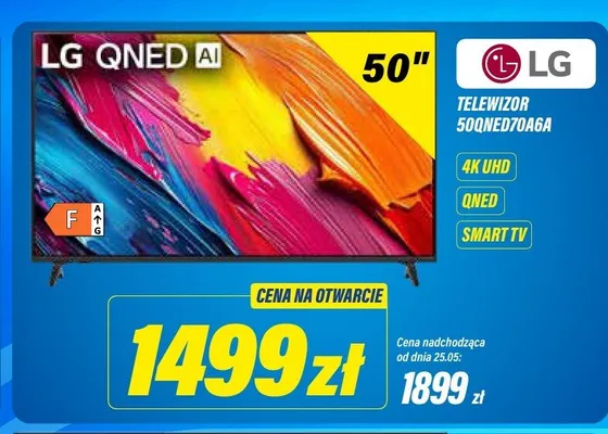 Telewizor LG 50QNED70A6A 50" 4K UHD QNED SMART TV promocja w RTV EURO AGD