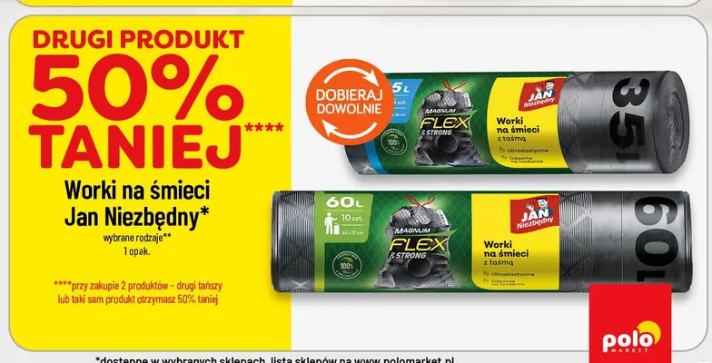 Worki na śmieci Jan Niezbędny promocja w POLOmarket