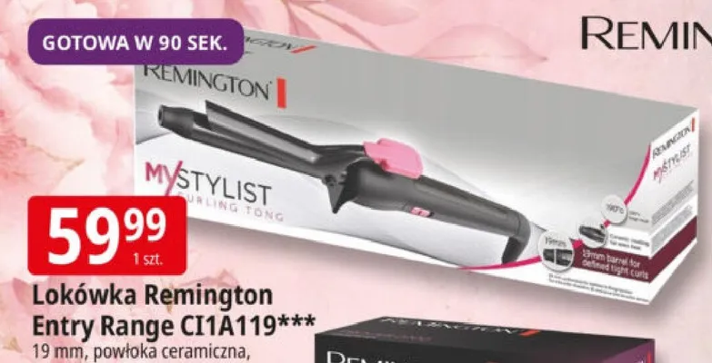 Lokówka Remington Entry Range CI1A119 19mm powłoka ceramiczna promocja w Leclerc