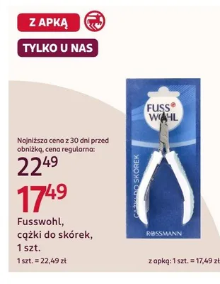 Cążki do skórek promocja w Rossmann