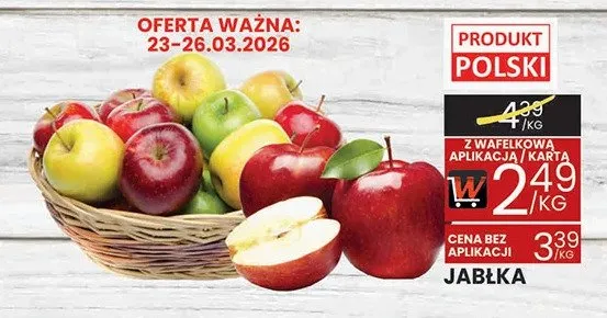 Jabłka promocja w Wafelek