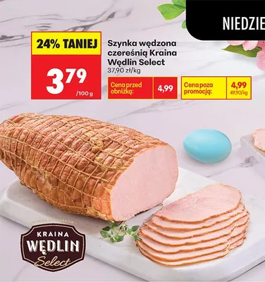 Szynka wędzona czereśnią promocja w Biedronka