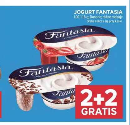 Jogurt Fantasia Danone promocja w Stokrotka