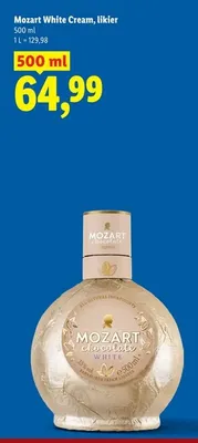 Likier Mozart White Cream promocja w Lidl