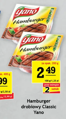 Hamburger drobiowy Classic Yano promocja w Gram Market
