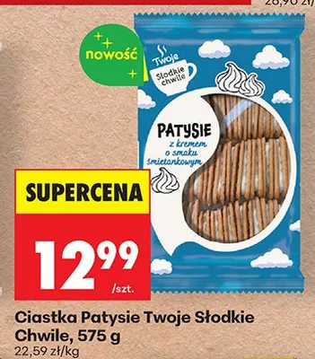 Ciastka patysie twaie słodkie chwile promocja w Biedronka