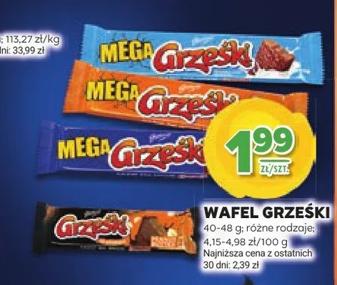 Wafel grzeski Grześki promocja w Stokrotka