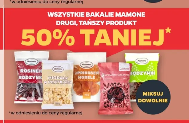 Migdały w płatkach Mamone promocja w Netto