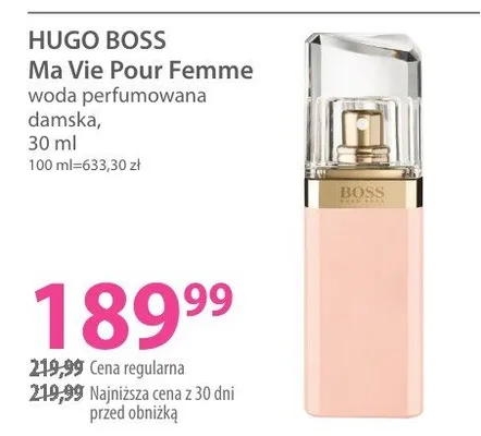 Perfumy HUGO BOSS Ma Vie Pour Femme promocja w Hebe