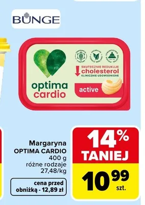 Margaryna OPTIMA CARDIO promocja w Carrefour