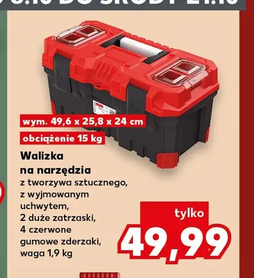 Walizka na narzędzia z tworzywa sztucznego promocja w Kaufland