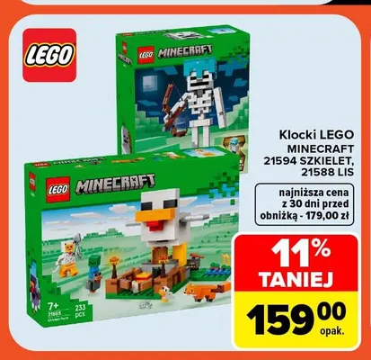 Klocki LEGO Minecraft 21264 Szkielet promocja w Carrefour