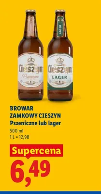 Piwo Browar Zamkowy Cieszyn Pszeniczne promocja w Lidl