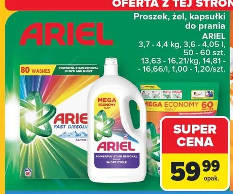 Proszek do prania Ariel Mountain Spring promocja w Carrefour