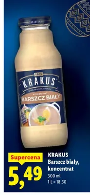 Barszcz biały, koncentrat promocja w Lidl