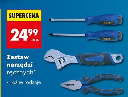 Zestaw narzędzi ręcznych promocja w Biedronka