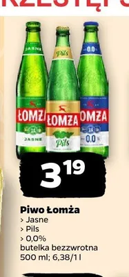 Piwo Łomża Pils promocja w Netto