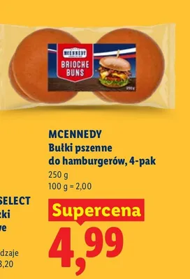 Bułki sezamowe do hamburgerów, 4-pak promocja w Lidl