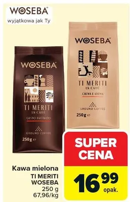 Kawa mielona Ti Meriti gusto intenso promocja w Carrefour