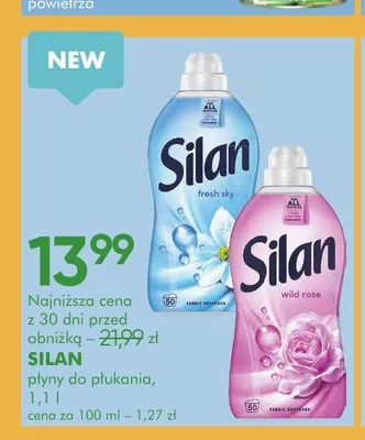 Płyn do płukania tkanin Silan Fresh Sky promocja w Super-Pharm