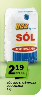 Sól EDO spożywcza jodowana promocja w Groszek