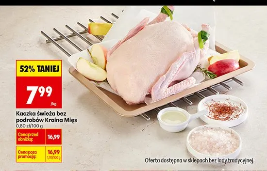 Kaczka świeża bez podrobów  promocja w Biedronka