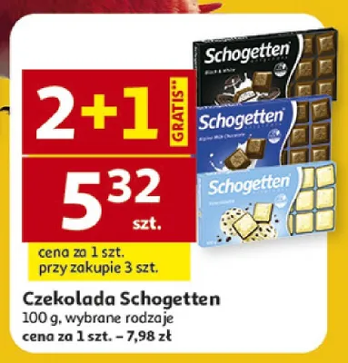 Czekolada wybrane rodzaje promocja w Auchan