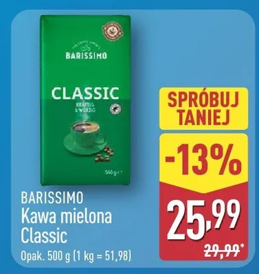 Kawa mielona Classic promocja w Aldi