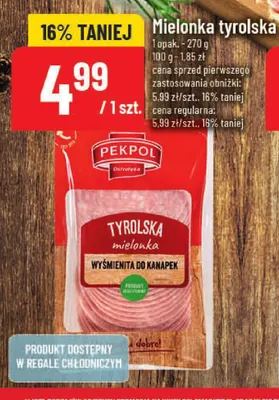 Mielonka tyrolska Pekpol promocja w POLOmarket